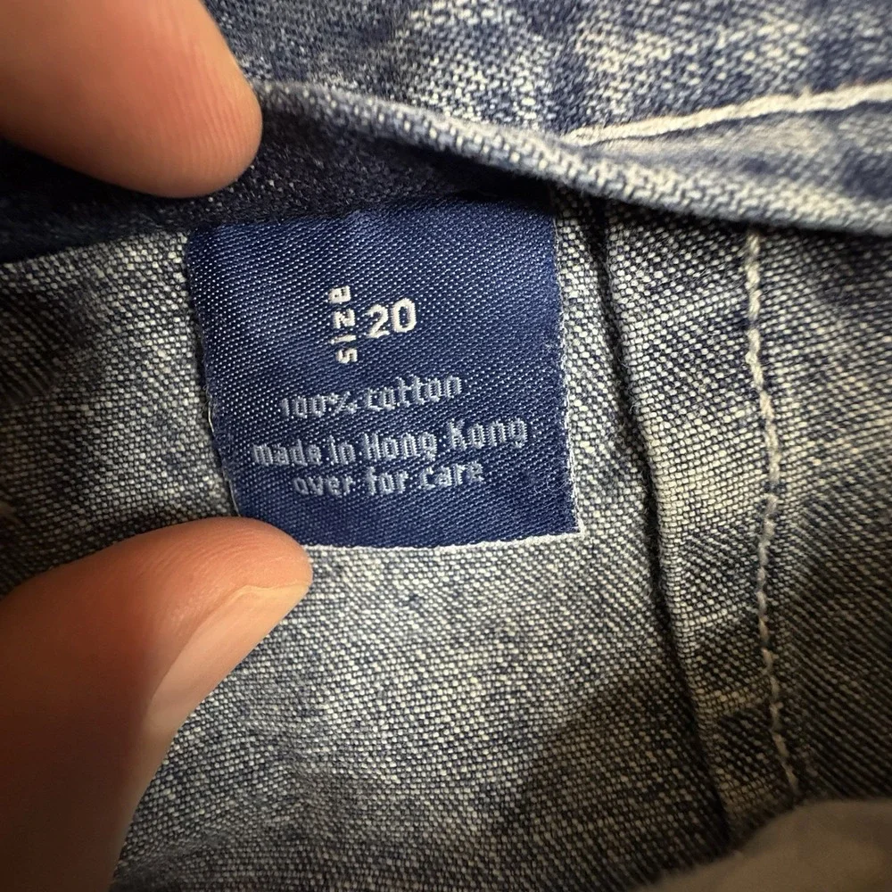Venezia Jeans Women's 20 (37.5x5.25) Blue Denim Carpenter Shorts Plus Size Y2K